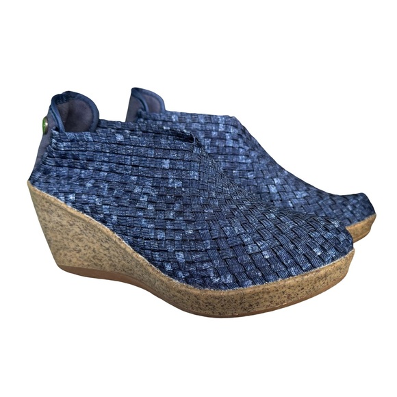 Bernie Mev Sexy Platform Wedge Heels Slip On Shoes Women’s Size 38 EU 7.5 US EUC - Picture 1 of 10